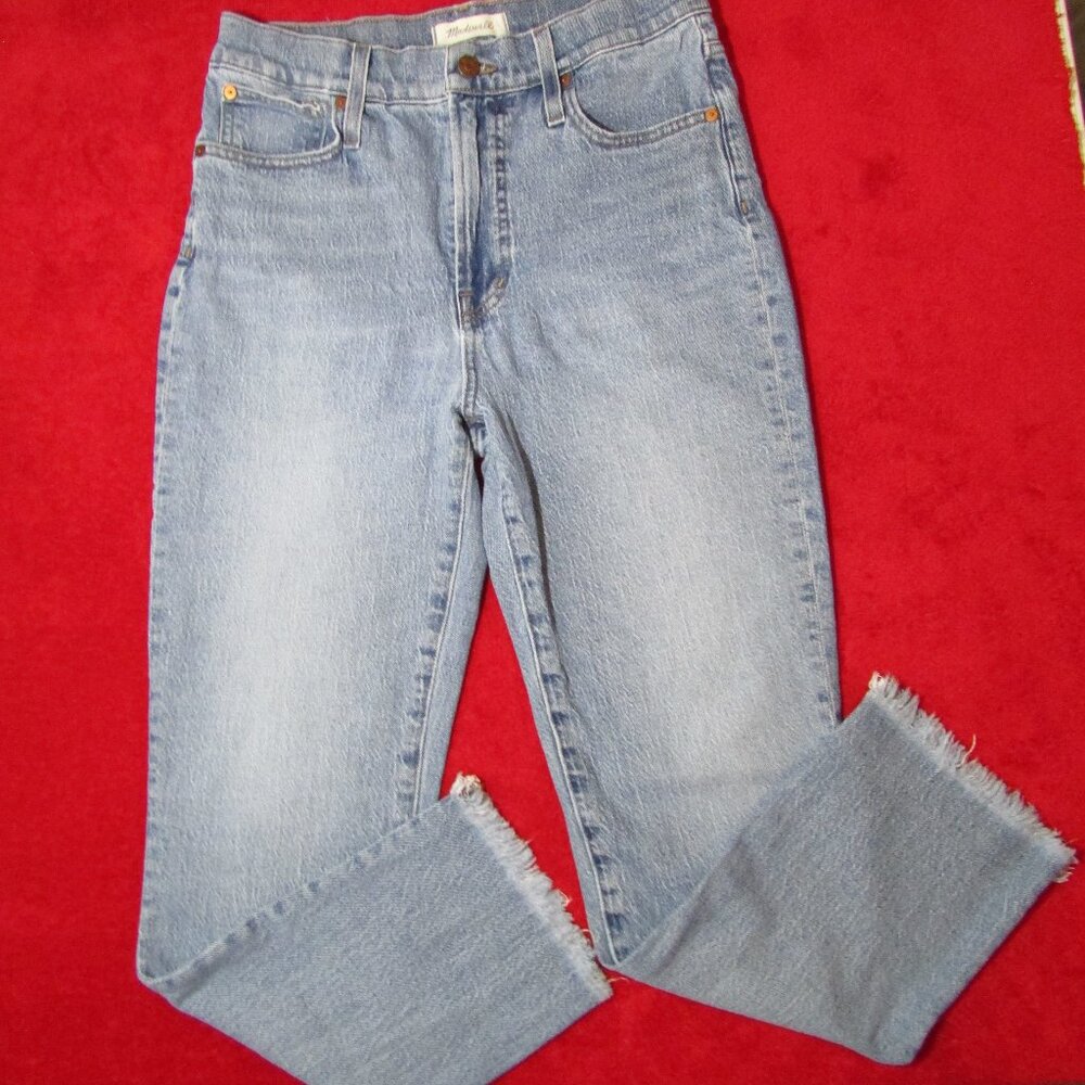 Madewell Perfect Vintage Jean Fit Jeans - High Waist  Raw Hem